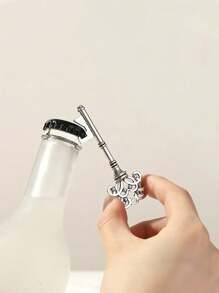 1pc Vintage Crown-Shaped Bottle Opener, Suitable For Bar Or Home, Bar Tools, Wedding Party Favor, Kitchen Gadget, Wedding Gift, Keychain Pendant, Gift For Father