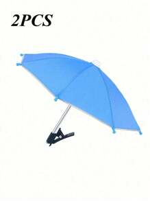 1/2 件手机夹雨伞手机遮阳伞手机伞遮阳伞，户外防水遮阳伞带手机支架，防紫外线迷你小雨伞，手机迷你雨伞保护您的手机免受雨水和阳光的侵袭，小雨伞 + 配件旅行配件旅行必备品海滩夏季学校配件返校用品返校用品 - 彩色 - 查看 23