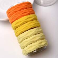 7 peças/Conjunto de Elásticos para Cabelo, Elásticos para Cabelo de Criança Elásticos, Pequenas Minibandas para Cabelo Suaves Porta-Rabos de Cabelo Acessórios para Cabelo, Multicoloridas