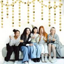 400cm Metallic Star Hanging Ribbons, Five-Pointed Star Garland For Birthday Party Decor,Christmas - Multicolor - View 17