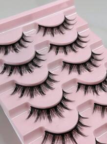 7 Pairs Anime Manga Lashes For Japanese Cosplay | Little Devil Style Asian False Eyelashes | Natural-Looking 8-13mm Length | Featherlight & Reusable (Daily Wear/Costume)