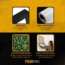 Kit 5 Photo Frames 10x15 Natural A6 With Glass Or Acetate Wall Living Room Bedroom Decoration - 自然的 - 查看 4