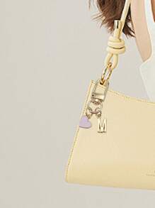 个性化心形吊坠,可定制(姓名首字母、留言/情书)| 心形钥匙扣 | 定制包包挂饰 | 礼物、钥匙扣、独特手机配件、简约设计、适合女士钱包和手机配件、送给朋友、家人、女友的礼物、户外用品、派对用品、礼品、纪念品、女士包包挂饰、汽车配件、送给女性和女孩的礼物 - 彩色 - 查看 7