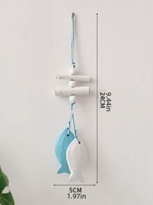 1pc Shell Wall Hanging Decor, Ocean Boho Farmhouse Coastal Theme Home Decor | Shells, Starfishes And Anchors Beach Nautical Decoration For Bathroom, Bedroom Or Living Room