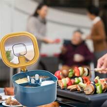 [耐用调味盒] 4 合 1 大容量调味盒套装 - 耐用 ABS，带盖子和勺子，非常适合家庭厨房整理、盐罐、组合