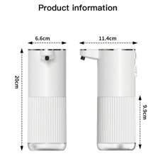New Automatic Soap Dispenser, Cross-Border Hand Wash Liquid, Wall-Mounted Electric Touchless Foam Hand Wash Machine For Children, P11 Series Elegant Bottle Design, 360ml Capacity, 0.3/0.8/1.5/2.0s Adjustable Foam/Liquid Duration, 0.25s Response Time Back To School