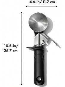 OXO Good Grips - Cuchara de helado clásica, Negro - Curvo - Ver 7
