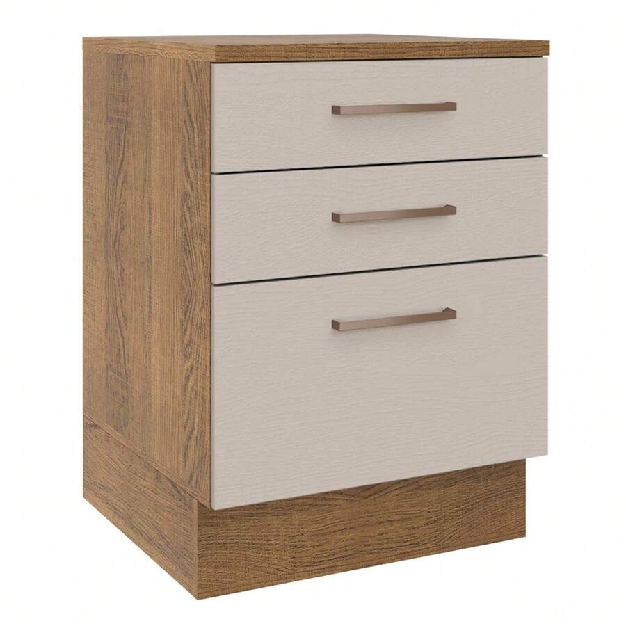 MADESA Baker's Racks - Brown and Cream - View 1