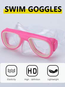 超大潜水面罩，户外运动防雾防水，水上运动，游泳防雾防水硅胶游泳镜，适合游泳训练和休闲，节日礼物 - 彩色 - 查看 17