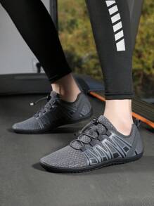 Unisex Five-Finger Water Shoes, Breathable Quick-Drying Adjustable Elastic Band, Suitable For Hiking, Swimming, Yoga, Fitness - Dark Grey - View 5