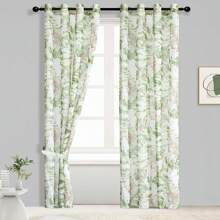 Halbtransparenter Vorhang mit Goldprägung (1 Stück,140*260 cm,) ist Ideal für Schlafzimmer und Wohnzimmer. Atmungsaktiv, Lässt Sanftes Licht herein, Sorgt für Gute Belüftung, Pflegeleicht und Verleiht Ihrem Zuhause einen Stilvollen Akzent.