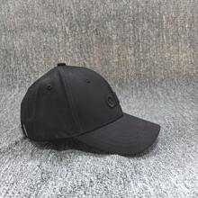 1 szt. Regulowana unisexowa czarna czapka baseballowa - fajna czapka hip-hopowa z otworami wentylacyjnymi, osłona przeciwsłoneczna, styl uliczny, miejska modna czapka
