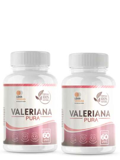 Valeriana em Cápsulas kit com 2 potes - 60 Cápsulas de 500mg | Sono Tranquilo e Relaxamento Natural