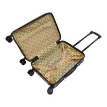 Karriage-Mate 3-Piece Expandable Hardside Luggage Set With Spinner Wheels, PC Material, 20" Carry-On + 24" & 28" Checked Suitcases, Leopard & Floral Design, Durable, Lightweight, Scratch-Resistant, Secure Locks, Stylish Travel Bag Set - Beo - Xem 5