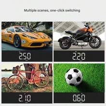 Inflador de neumáticos portátil, compresor de aire portátil para neumáticos de automóvil, bomba de neumáticos recargable, inflado rápido con manómetro digital y luz LED para automóvil, bicicleta, motocicleta e inflador de balones