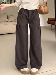 女士 裤子 - 咖啡棕 - 查看 3