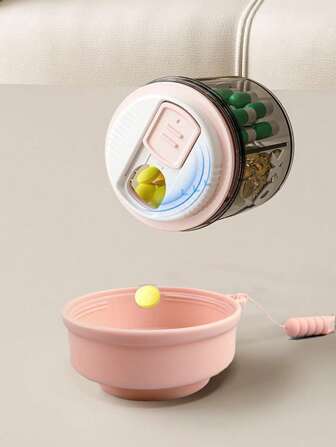 1pc Portable Sealed Pill Organizer Box, Random Color