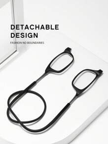 1副防摔防滑磁吸式颈挂老花镜，专为老年人设计，松紧度可调节，多度数，轻便易携。有效防止老年人丢失、遗忘和掉落眼镜。 - 黑色 - 查看 3