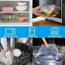 6Pcs Reusable Silicone Stretch Lids - Stretchy Silicone Lids For Bowls - Reusable Silicone Bowl Covers Reusable - Silicone Covers For Bowls - Silicone Covers For Bowls - Silicone Microwave Cover,Random Color And Style - Multicolor - View 6