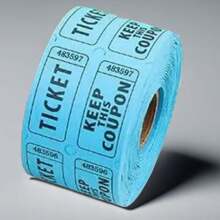 1 rolo 1000 Bilhetes de Rifa, Azul, Verde, Roxo (Múltiplas Opções de Cores), Rolo Duplo, Bilhete para Eventos, Entrada, Recompensa da Turma, Arrecadação de Fundos e Prêmios (500 Pares)