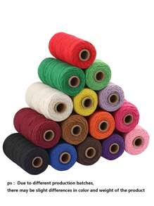 2 mm*100 m Corde de macramé, fil naturel épais, corde tressée synthétique filée au cœur, corde de macramé à 4 torons pour suspensions murales, accroches, DIY, décorations de la maison, emballages cadeaux