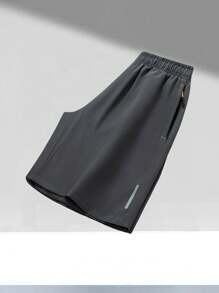 3 件男友风格男士运动短裤套装，速干透气抽绳松紧腰跑步健身短裤，适合沙滩和篮球