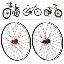 YUNRUX 27.5'' BMX Bicycle Wheelset Wheels Front Wheel Rear Wheel Set MTB Rim Disc - Black - View 1