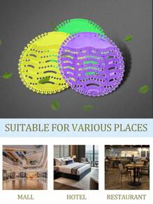 قطعة واحدة من أوراق التعطير العطرية للمراحيض الرجالية المانعة للسد، خمسة نكهات (خزامى، ليمون، تفاح، برتقال، كرز)، أوراق تعطير عطرية للمرحاض، تعطير وتحليل الأوساخ، منع الترشيح، تطهير مضاد للبكتيريا، مناسب للمراحيض في المنزل والأماكن العامة