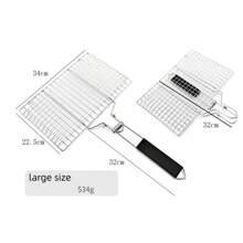 Panier de grillage en acier inoxydable antiadhésif 304, tapis de grille pour barbecue pour la viande, les légumes, les steaks, le pique-nique, les outils de barbecue
