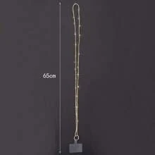 Rhinestone Phone Lanyard Changeable Chain Straps Fashion Crystal Accessories - 黑色 - 查看 3