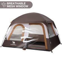 CAMEL CROWN 4 Person Tent Waterproof Lightweight Portable Backpacking Tent For Outdoor Camping Hiking