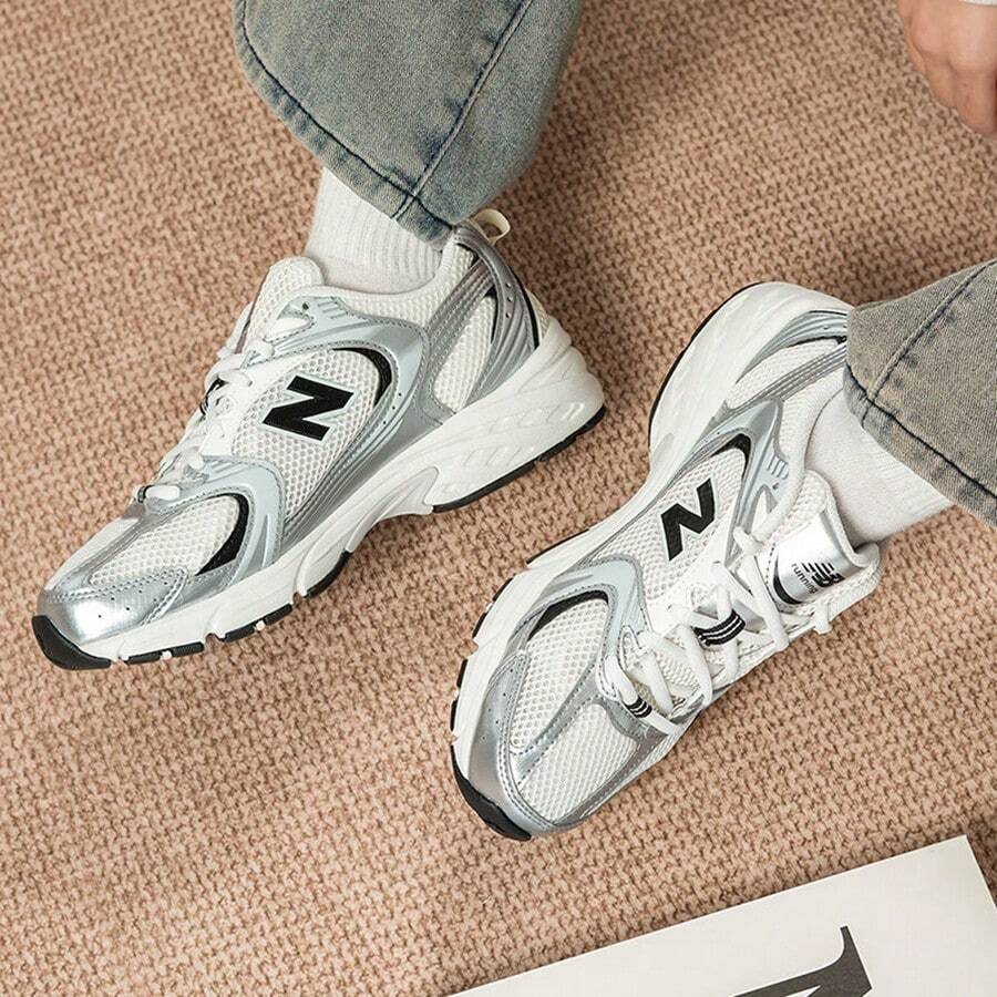 New Balance 530 Series Retro Running Shoes, Spring 2026 New Arrival, Casual Sports Shoes, Fashion Chunky Sneakers MR530GMT - White - View 1