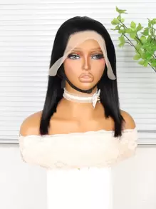 16 Inch Discount 180% Density Pre Cut No Glue 13x4 Straight Glueless Wig Human Hair Brazilian Lace Front Wigs For Women Preplucked 8-16 Inch 13x4 Short Bob Wigs Transparent Lace Front Wigs Human Hair,Straight Human Hair Lace Front Wigs,Human Hair Lace Front Wigs Pre Plucked For Women Lace Front Wigs Human Hair Halloween,Costume Party ,Party Dress Up,Lace Front Wig For Human Hair Suitable As Women's Gift