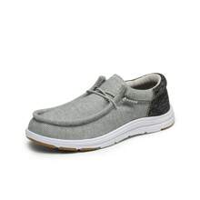 Men's Arch Support Casual Slip-On Shoes Loafers For Men Comfortable Shoes - Xám - Xem 4