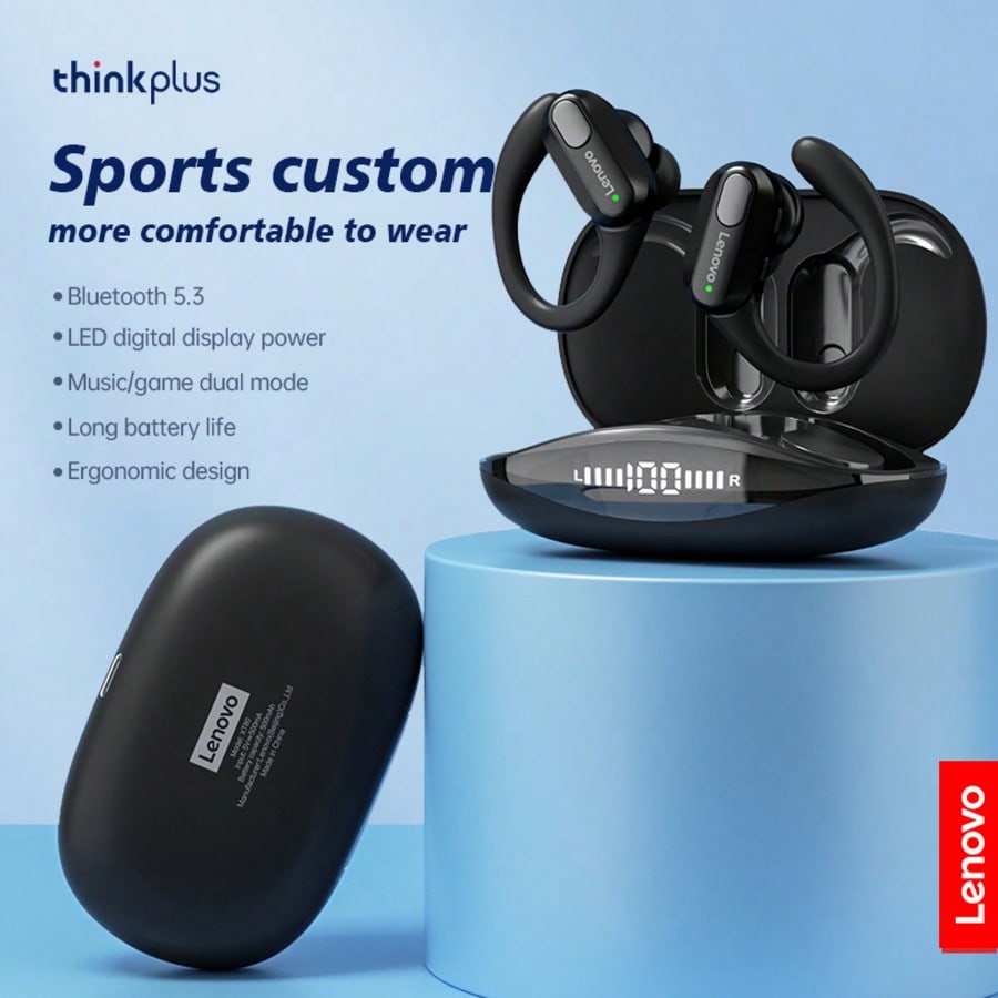 Lenovo XT80 Wireless Earphones Dual MIC Stereo Noise Reduction Headphones Touch Control Surrounding Sound Earbud Sport Headset