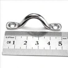 4pcs Handle 5mm Stainless Steel Wire Eye Strap Boat Marine Tie Down Hook Canopy Engines Accessories Stainless Steel