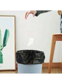 200 10-Volume Multi-Color Garbage Bags, Super Thick Garbage Basket, Powerful, Suitable For Home, Office, Bedroom. Disposable Thin Garbage Bag, Small Bag Garbage Bag, Color Household And Outdoor Garbage Can Lining, Leakproof, Used For Car, Office, Pet Garbage.Garbage Bags, Anti-Fouling And Labor-Saving, Random Colors, Kitchen, Bathroom, Home - Multicolor - View 9