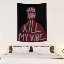1pc Modern Art Printed Wandtapijt, 1 Stuk Esthetische Wanddecoratie, Ins Stijl, Polyester Wandtapijt, Woondecoratie Voor Woonkamer, Slaapkamer, Kantoor, Slaapzaal, Feest, Rechthoekige Keuken Wandkleed Met Draperend Effect, Wordt Geleverd Met 3 Muurspijkers En 2 Clips