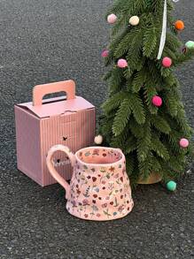 1 件创意梦幻花园陶瓷杯，女士设计，家用水杯。情侣、派对或纪念品的完美礼物（含礼盒）返校季