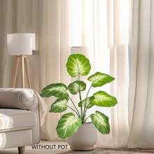 1 件 60-76 厘米仿真龟背竹植物枝假植物塑料叶子逼真触感装饰室内室外人造植物适用于婚礼家居花园酒店办公室房间装饰 - 彩色 - 查看 3