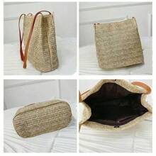 Women Straw Woven Handbag Large Rattan Basket Beach Bag Summer Female Messenger Crossbody Bags Girls Small Beach Handbags New