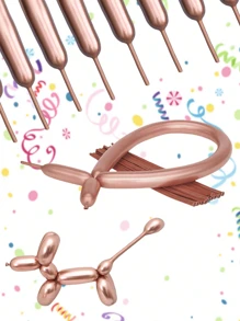 10/20/50/100pcs Metallic Long Balloons,Christmas