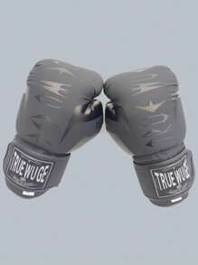 1 双人造皮革防滑拳击训练手套，男女适用，拳击、跆拳道、泰拳、综合格斗，可调节，适合初学者，专业拳击训练装备