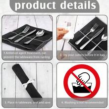 6-Piece Anti-Tarnish Silver Storage Bags - Cloth Felt Flatware Organizer For Optimal Protection And Organization