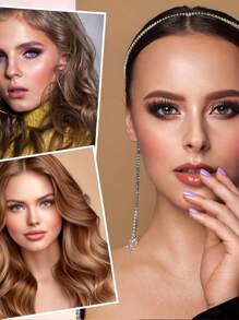 10 Pairs Southeast Asia Style C-Curl Semi-Permanent False Eyelashes, Natural & Lengthening, Faux Mink Lashes With Attached Eyeliner