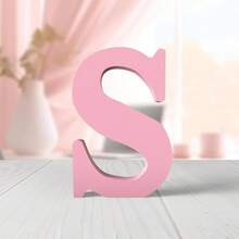 1pc Wooden Decorative Item, Letter Design Home Decor Craft Gifts Birthday Graduation