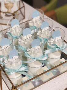 5/20/50 件甜点杯、慕斯杯、提拉米苏、布丁和芝士蛋糕塑料杯 - 适用于生日、派对、婚礼、父亲节、母亲节、开学、毕业典礼和其他节日装饰， - 透明 - 查看 4