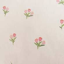 4pcs Floral Print Duvet Cover Set (1 Duvet Cover, 1 Flat Sheet, 2 Pillow Shams, No Filling), Bedding Set, Suitable For All Seasons, Machine Washable, Bedroom Decor, Halloween Gift - Multicolor - View 7