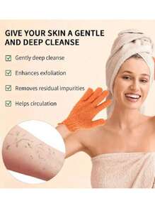 Doppelseitige Peeling-Duschhandschuhe, Körper-Schrubhandschuhe, Peeling-Duschhandschuhe, Körper-Peeling-Handschuhe, Peeling-Körperreinigungswerkzeuge, Peeling-Duschhandschuhe, Fingerspitzen-Duschhandtuch-Handschuhe, Doppelseitige Peeling-Handschuhe für Spa, Massage und Körperpeeling, Körperpflege-Zubehör, Badetuch, Badehandschuh, Fünffinger-Badehandschuh, Schrubber, Doppelseitige Massagehandschuhe