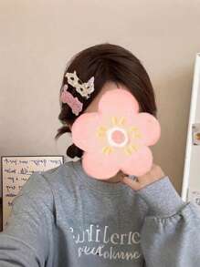 5 件装女士可爱小狗设计发夹，优质侧夹刘海夹，甜美装饰发饰（不含卡，仅供拍摄用卡） - 彩色 - 查看 3